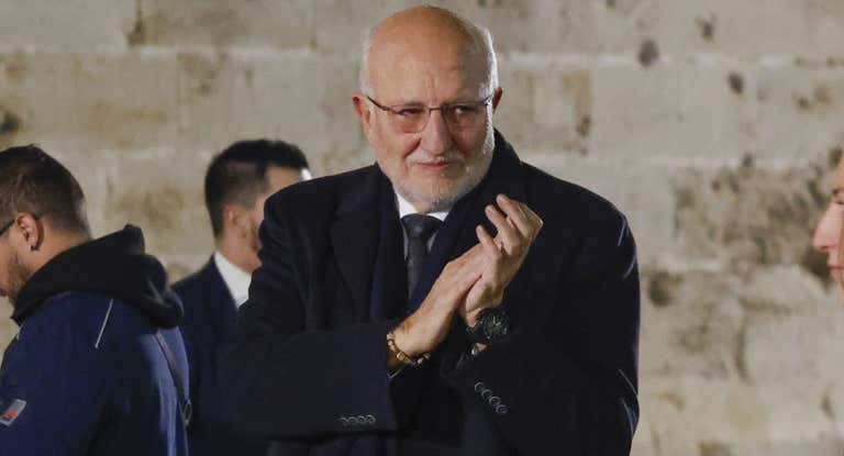 Juan Roig durante el funeral por las víctimas de la Dana.