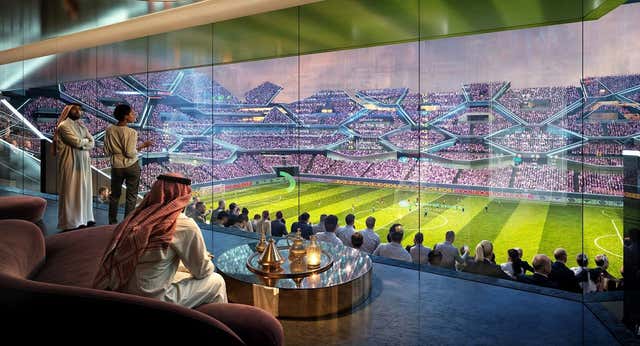 Arabia sueña con NEOM para dar el golpe definitivo en el fútbol: coches voladores, dinosaurios robot y una luna artificial