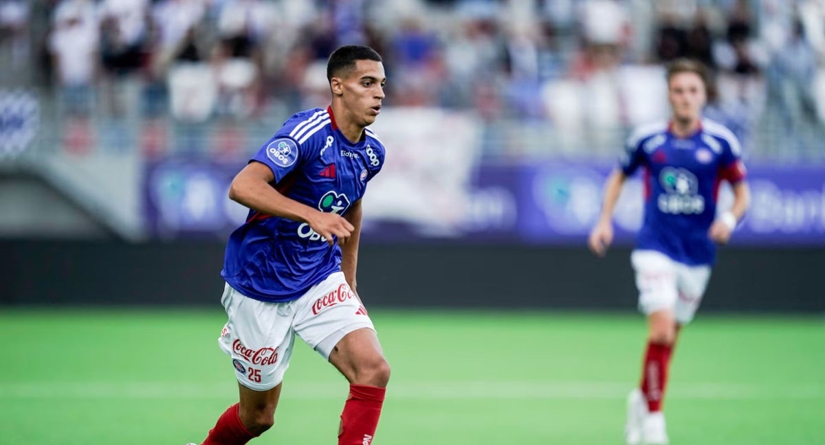 Jones El-Abdellaoui durante un partido con el Valerenga.