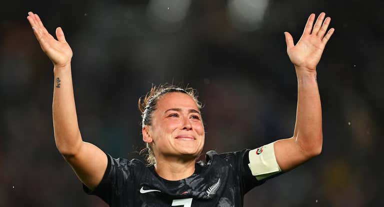 Ali Riley durante el Mundial con la selección de Nueva Zelanda.
