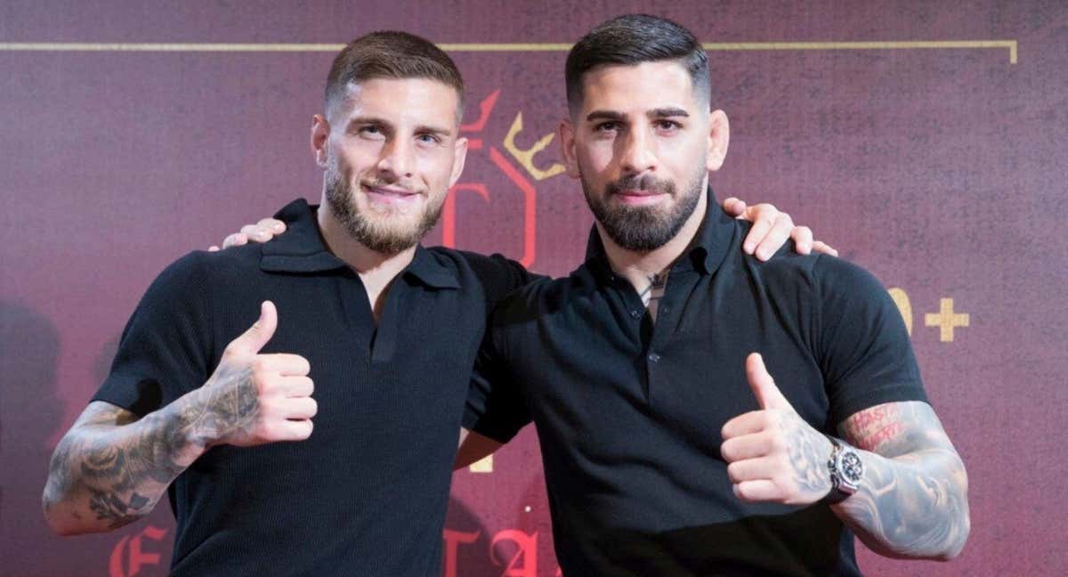 Aleksandre e Ilia Topuria, en un evento.
