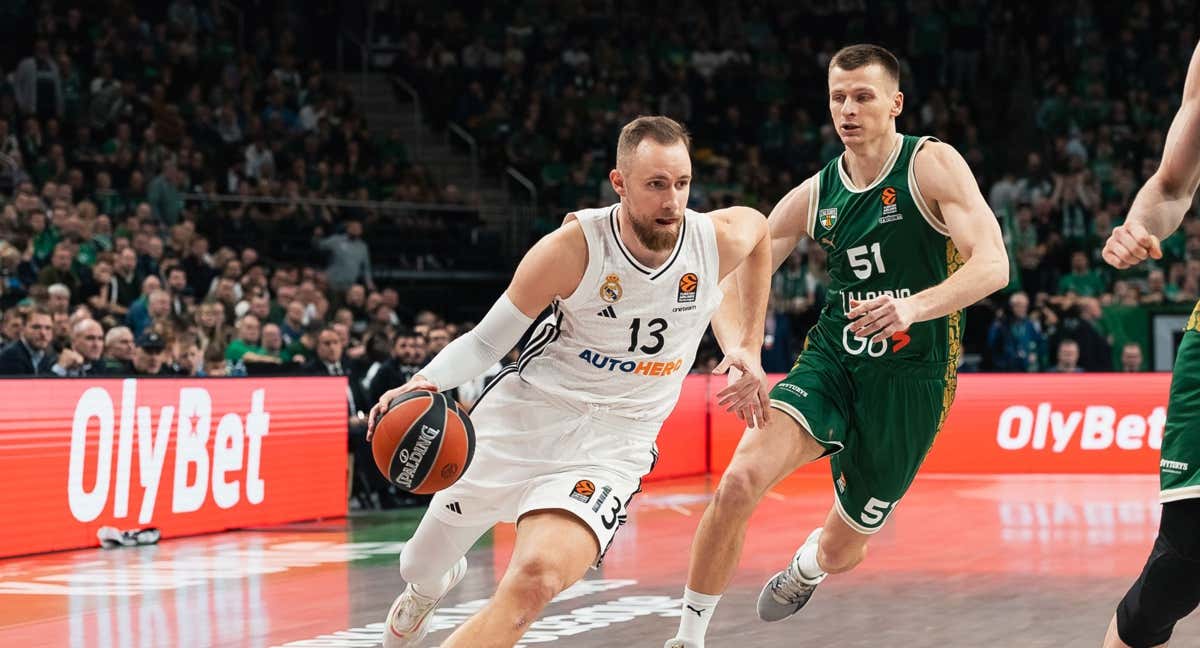 Dzanan Musa durante el partido en Kaunas.