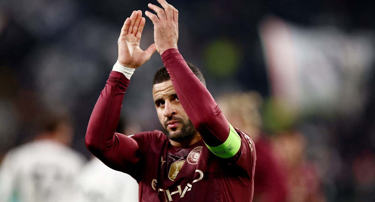 Kyle Walker, con el Manchester City.