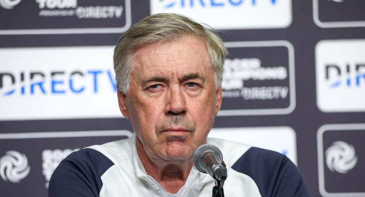 Carlo Ancelotti, en rueda de prensa.