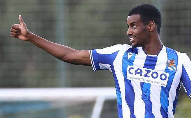 Alexander Isak, en su época de la Real Sociedad.  RS