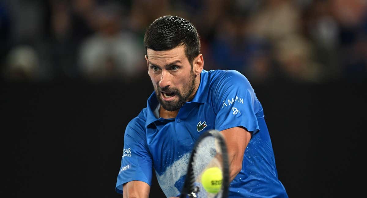 Novak Djokovic en su partido de segunda ronda del Open de Australia. /EFE_DEP