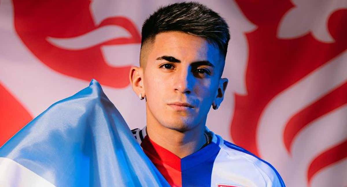 Thiago Almada, presentado como nuevo jugador del Olympique de Lyon. /@OL