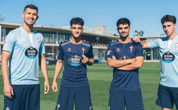 Carlos Domínguez, Hugo Álvarez, Damián y Pablo Durán.  RC CELTA