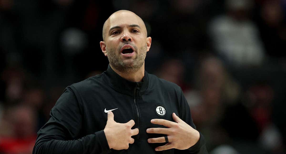 Jordi Fernández, entrenador de los Brooklyn Nets./AFP