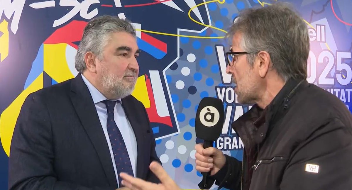 Uribes, durante su entrevista con À Punt.