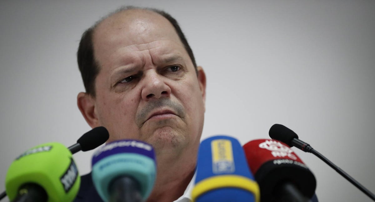 Manuel Arias, en rueda de prensa.