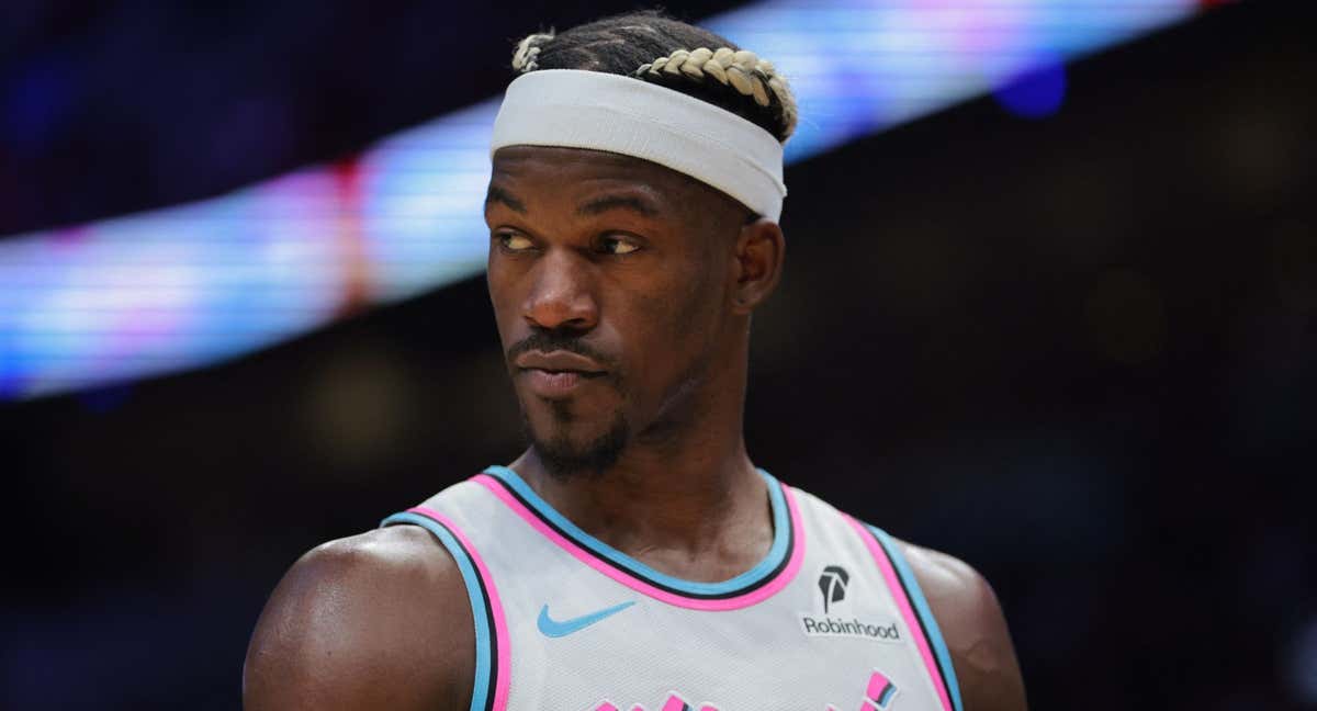 Jimmy Butler en su primer partido tras volver de una sanción de siete encuentros./Reuters