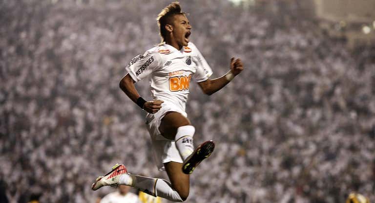 Neymar Jr, en su etapa en el Santos.