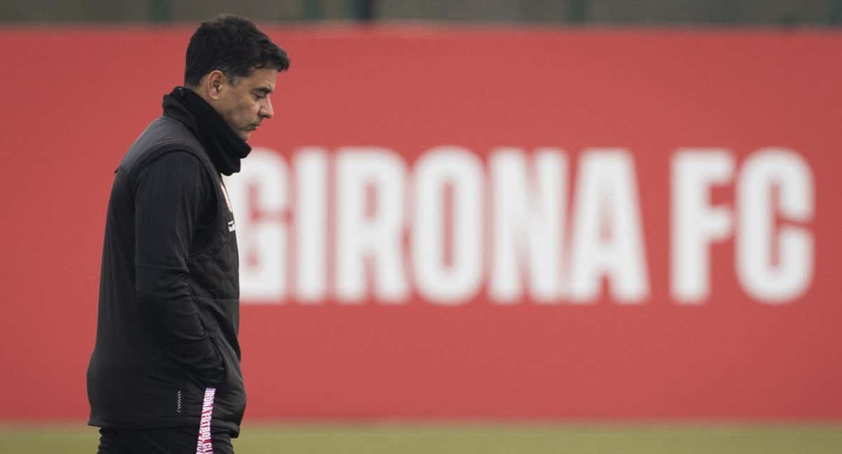 Míchel, en la nueva ciudad deportiva del Girona. /EFE / David Borrat