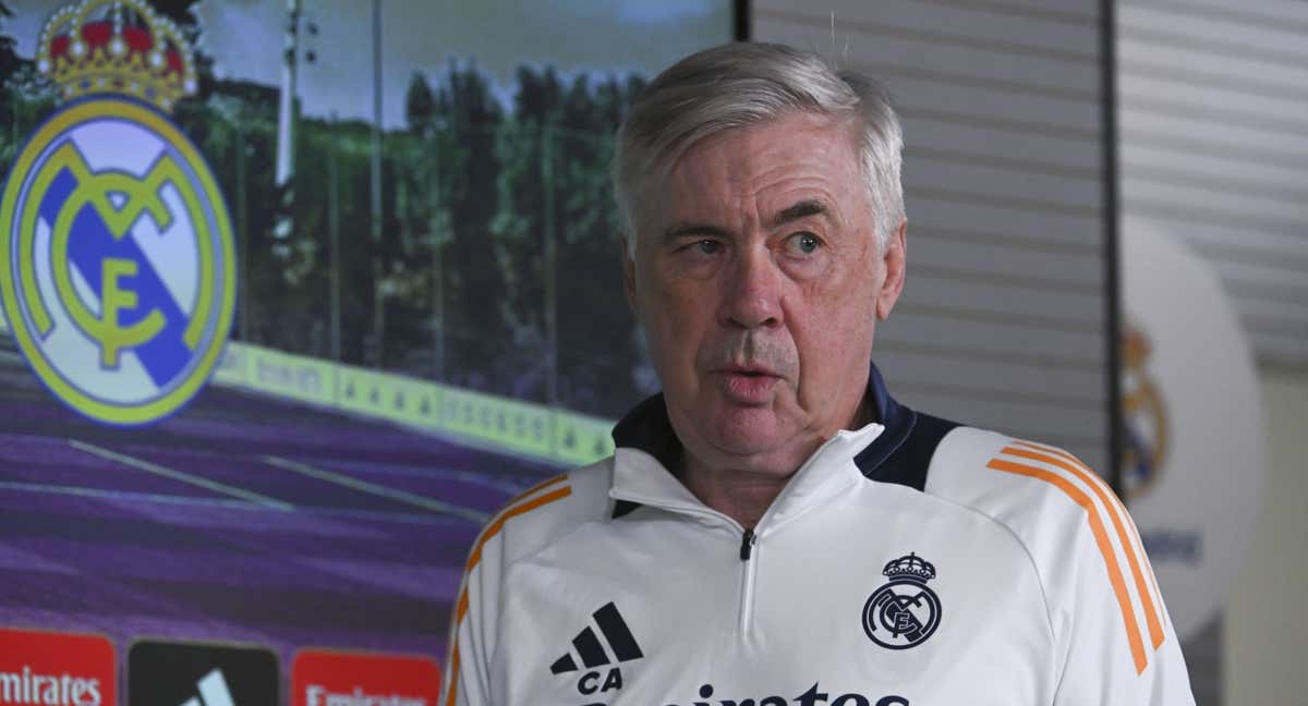 Carlo Ancelotti, en rueda de prensa.