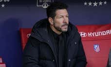 Simeone no se queja: «Si están el árbitro, el VAR, el juez de línea y el cuarto y pitan penalti, para mí es penalti»
