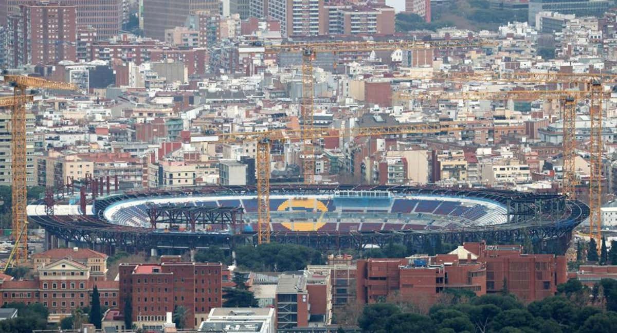 El Camp Nou en obras./Getty Images