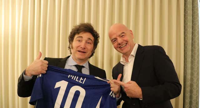 Javier Milei y Javier Tebas: reunión de una hora entre el presidente de Argentina y el de LaLiga con las SAD sobre la mesa