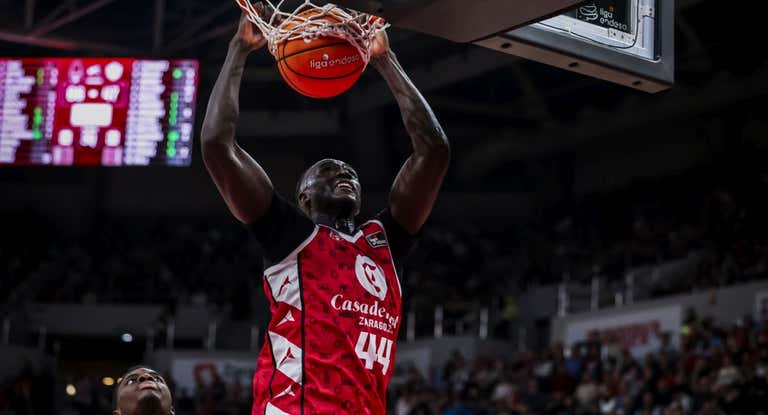 Jilson Bango, esta temporada en un partido de la Liga Endesa.