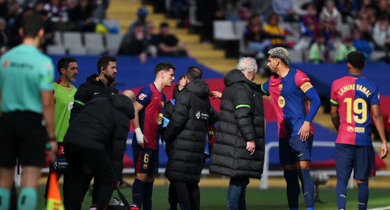 Araujo, durante un momento del encuentro ante el Alavés.