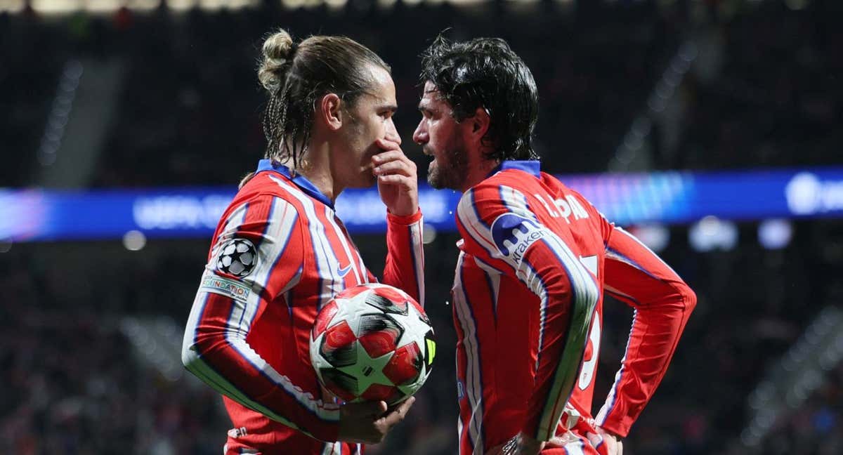 Griezmann y De Paul, jugadores claves de un Atlético de Madrid que pelea en varios frentes.