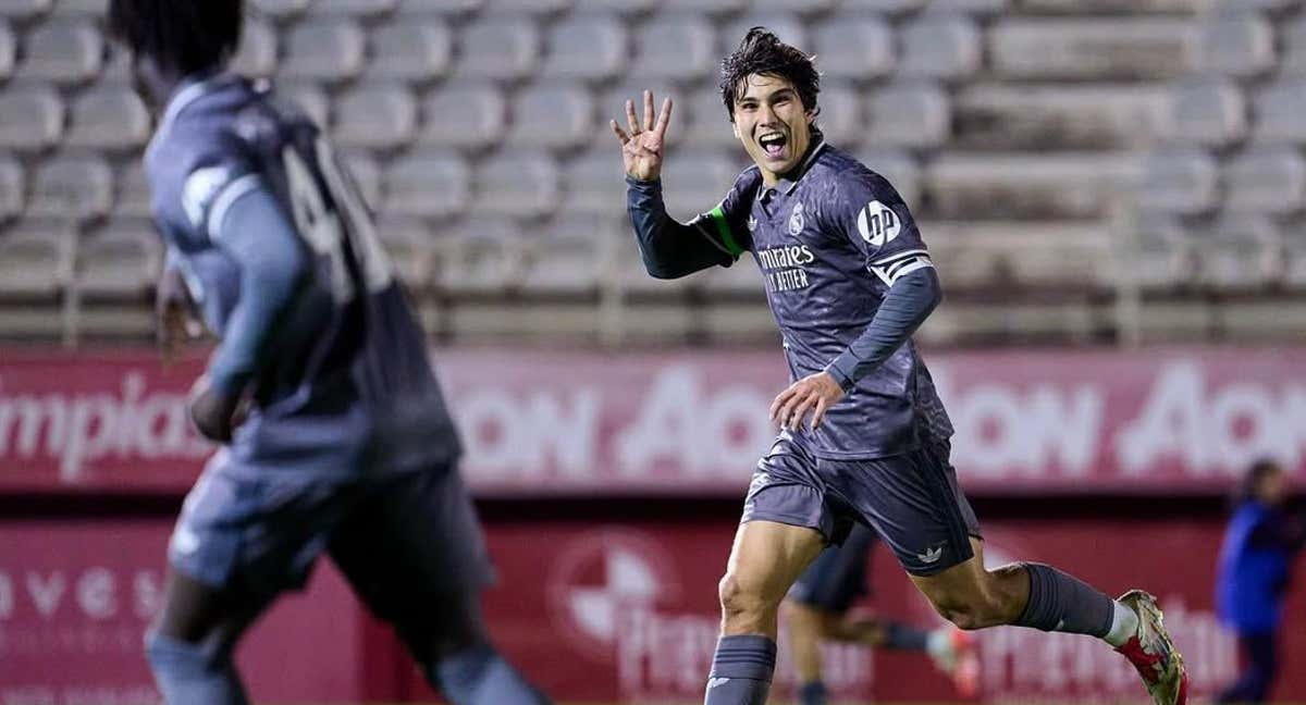 Gonzalo celebra su cuarto gol en Algeciras. /INSTAGRAM