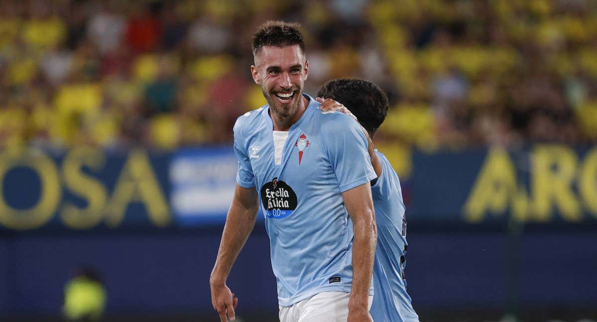 Óscar Mingueza celebra un gol con el Celta esta temporada. /EFE