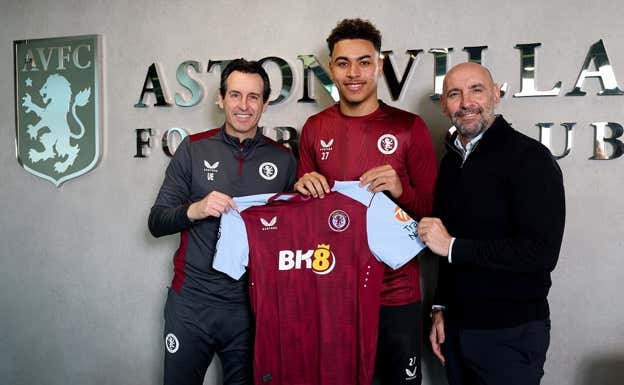 Morgan Rogers fue fichado del Middlesbrough, de Championship. @AVFCOfficial