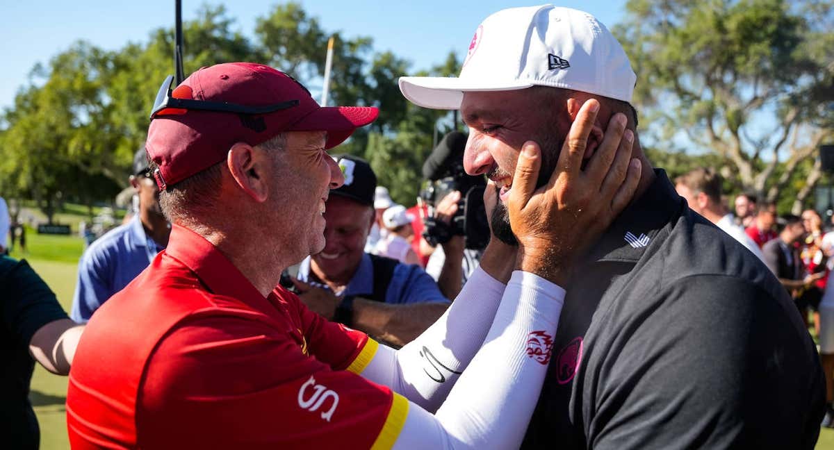 Jon Rahm y Sergio García, el año pasado en Valderrama. /EFE