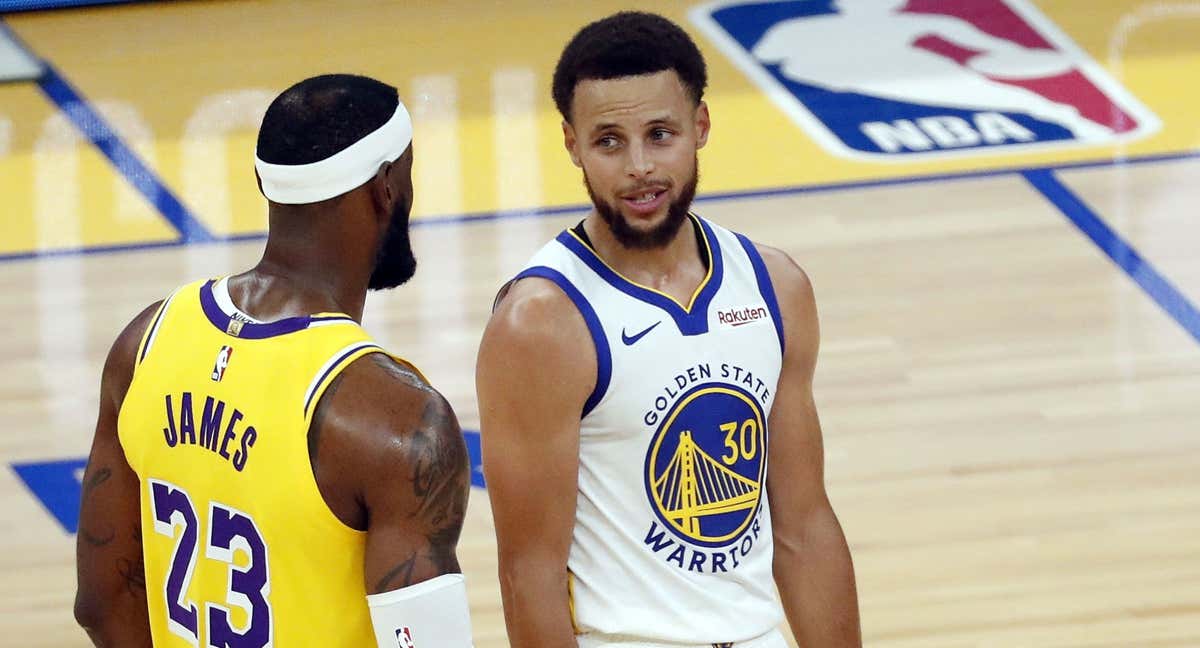 Lebron James y Stephen Curry.