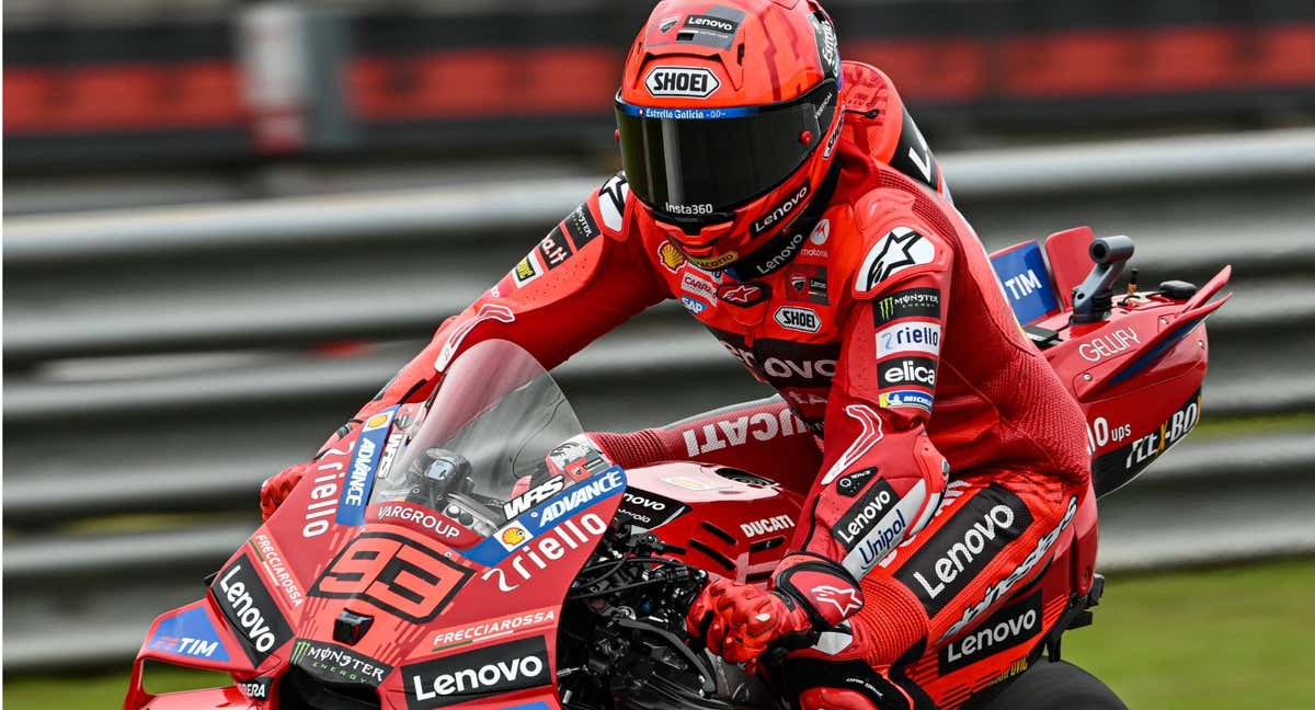 Marc Márquez en el test de Sepang.