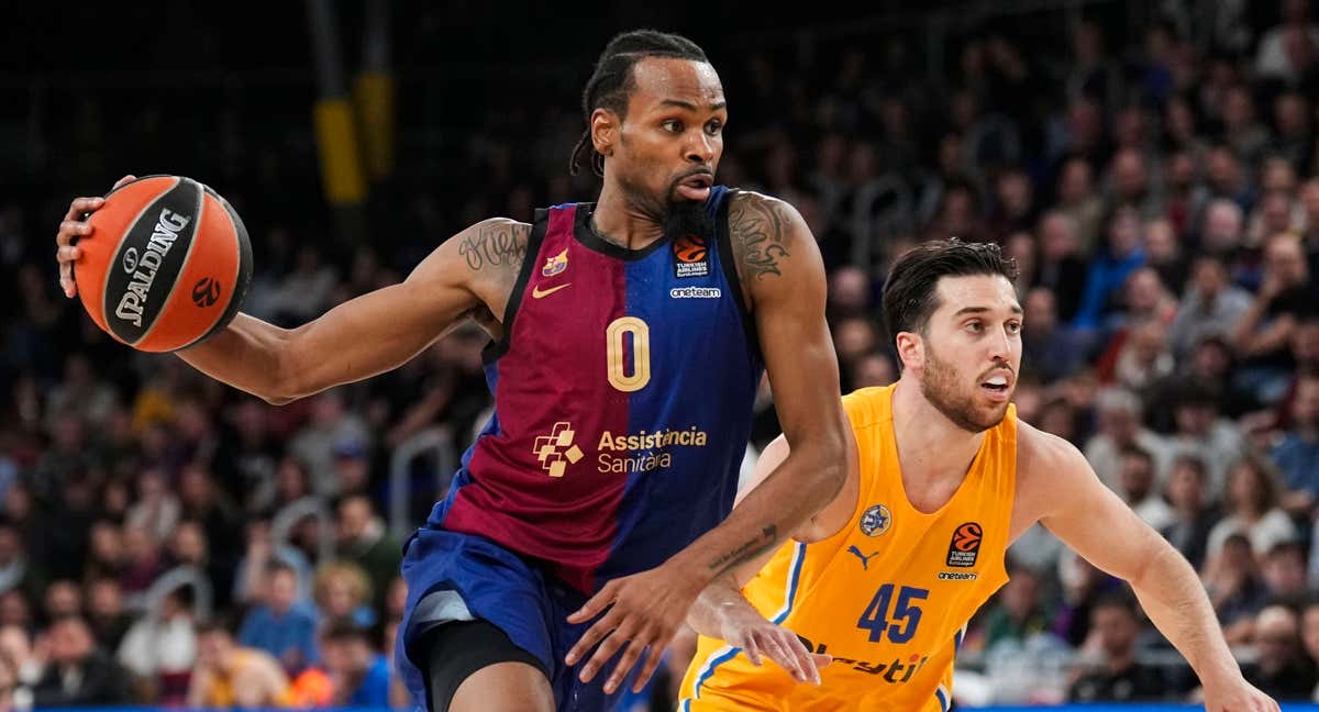 Kevin Punter en un partido con el Barça Basket./EFE