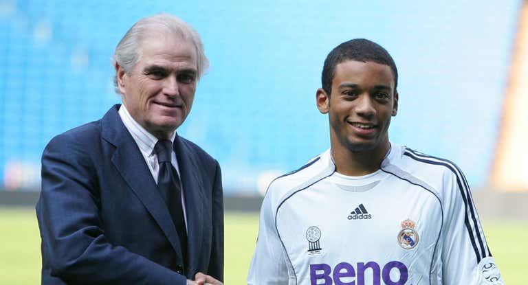 Ramón Calderón, en la presentación de Marcelo, en 2006.