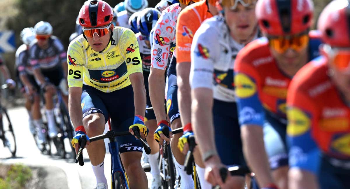 Mathias Vacek está impresionando en la Volta a la Comunitat Valenciana. /LIDL-TREK / @GETTYSPORT