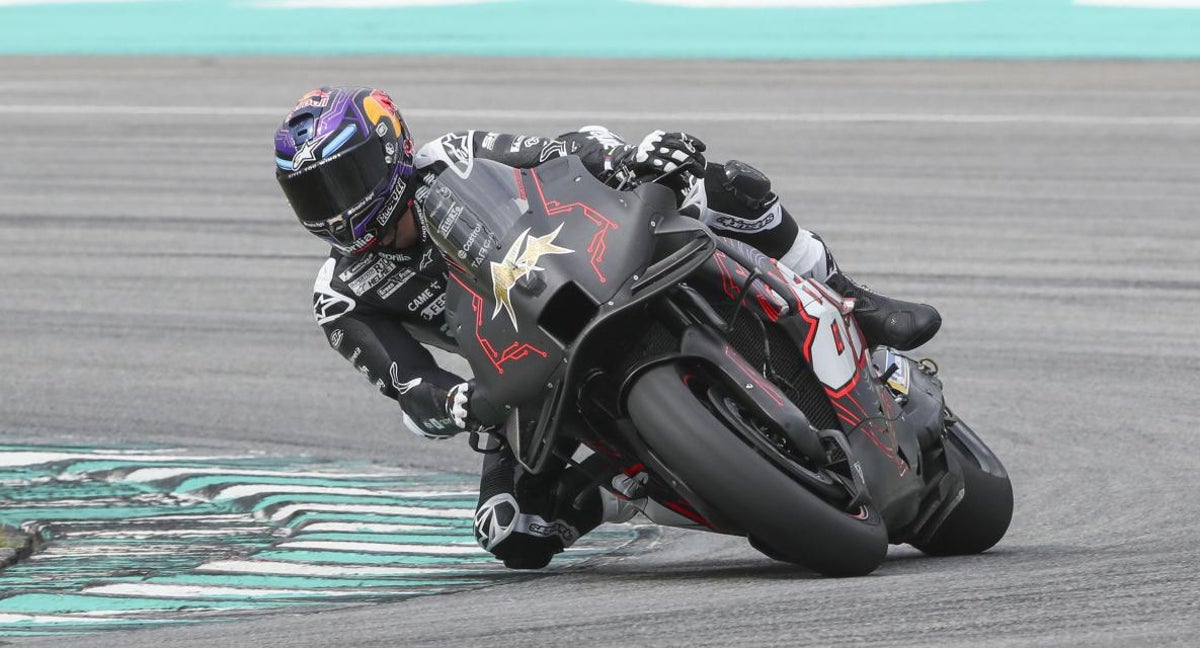 Jorge Martín en el test de Barcelona.