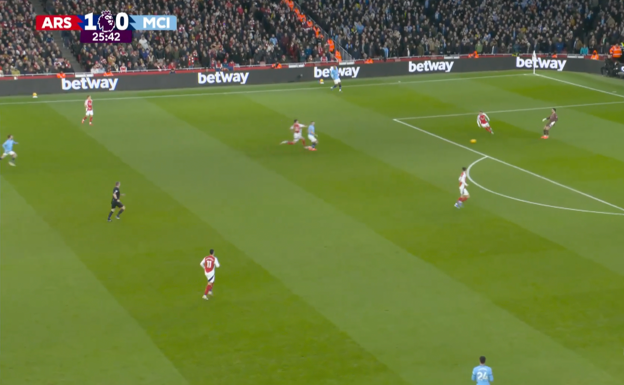Ederson juega con Kovacic ante la presión del City.  WYSCOUT