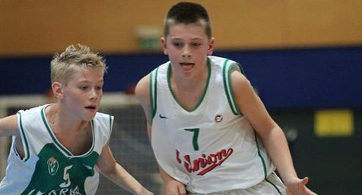 Luka Doncic en su etapa en el Olimpia Liubliana, antes de fichar por el Real Madrid. /Instagram/lukadoncic