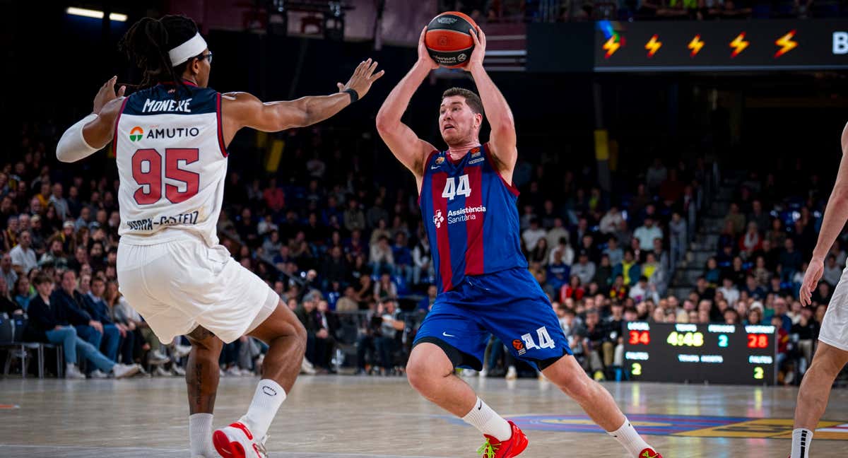 Parra ha perdido 15 kilos en el último año para mejorar su resistencia en la pista. /Barça Basket