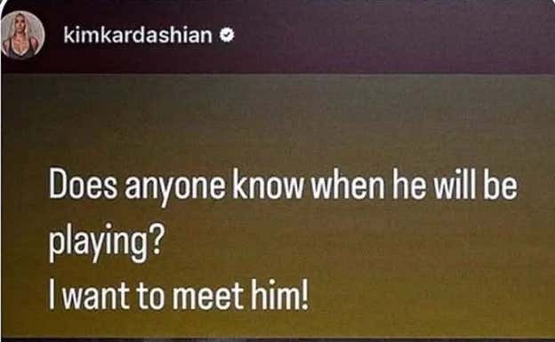 Pantallazo del story colgado por Kim Kardashian. Instagram