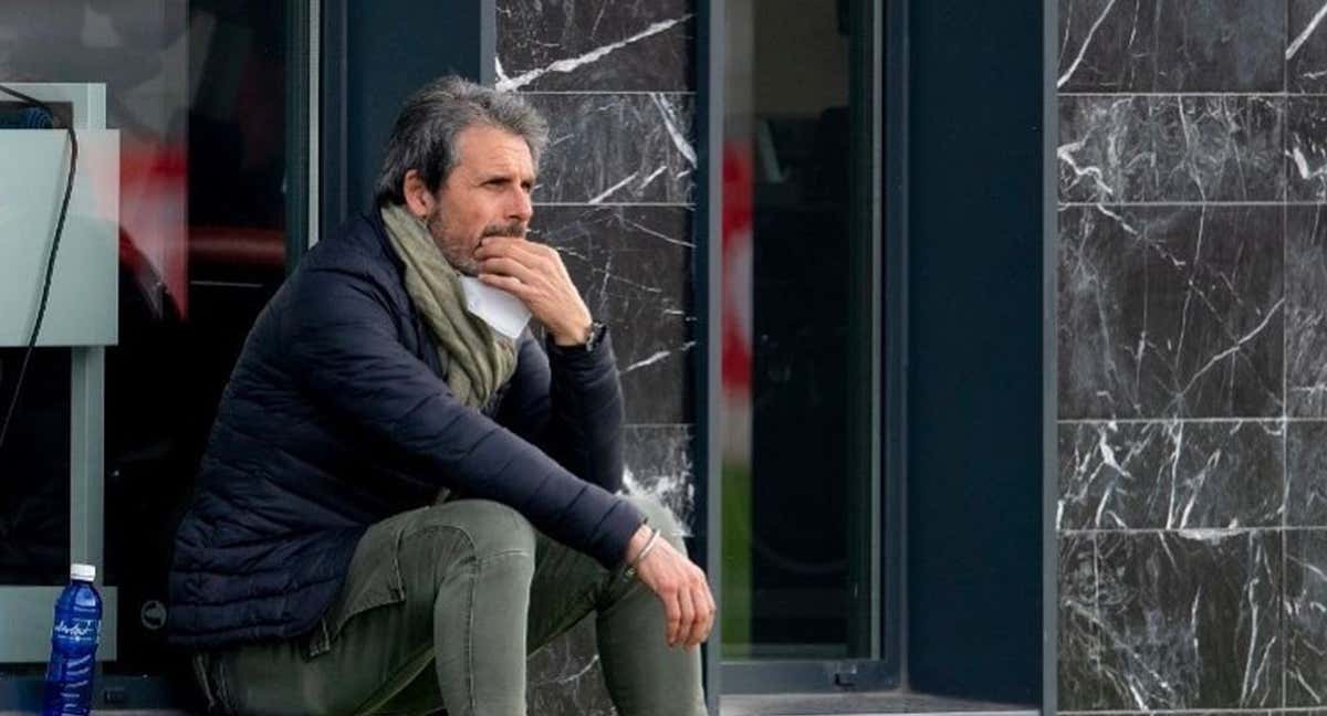 Rafa Alkorta, durante su estancia en el Athletic.