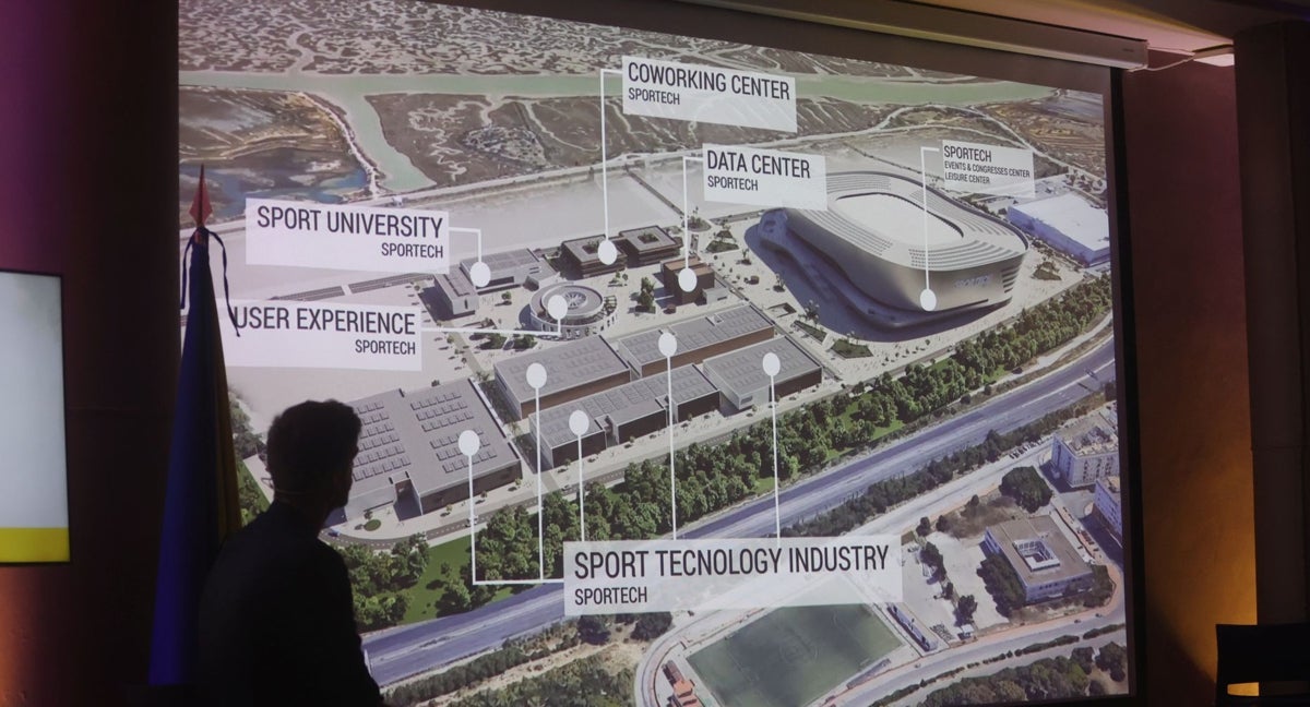 Imagen de la presentación de la Sportech City en 2023.