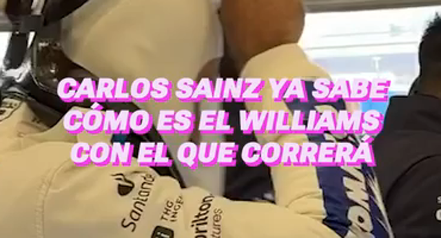 Carlos Sainz estrena su nuevo coche para 2025. El piloto español ha probado el Williams de 2025 en el circuito de Silverstone.