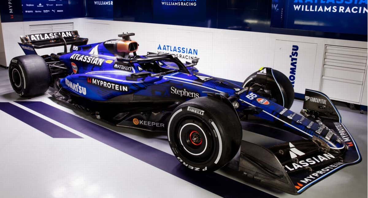El nuevo coche de Carlos Sainz de Williams.