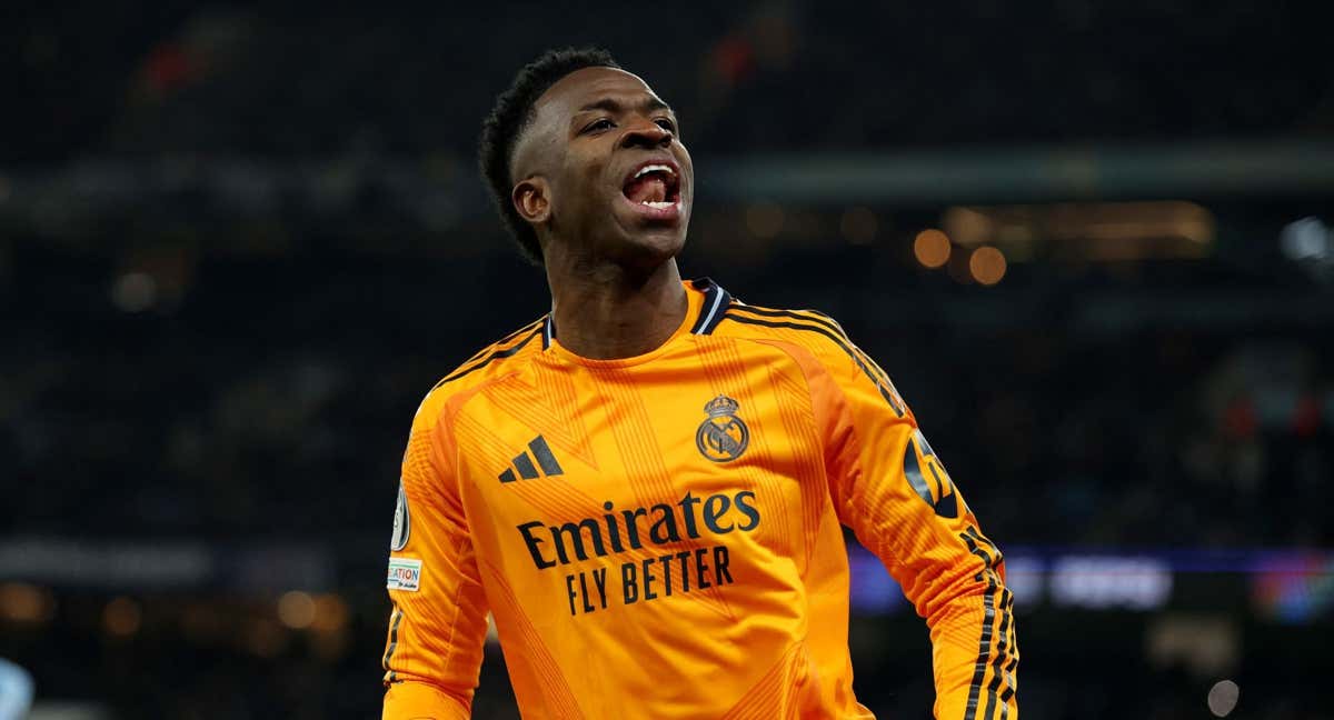 Vinicius Junior, en el Etihad Stadium./Reuters