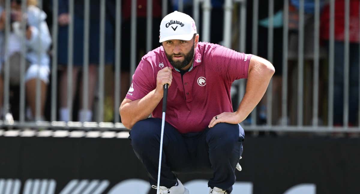 Rahm, durante la segunda jornada del LIV Golf de Adelaida./EFE