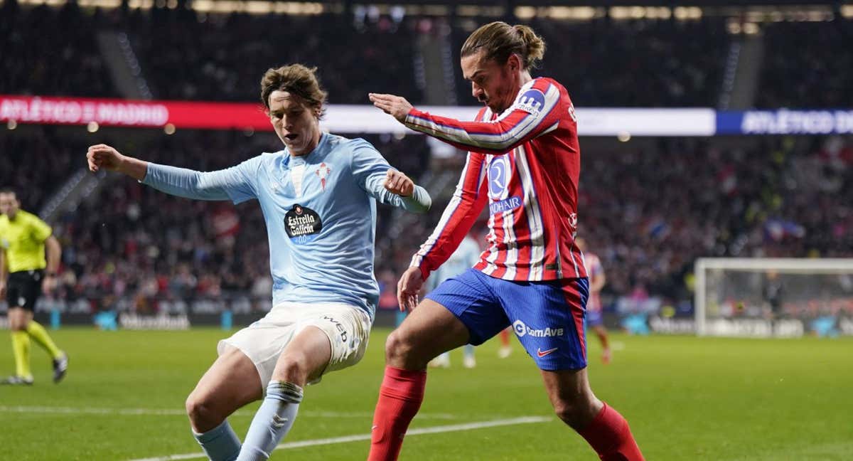 Griezmann no disputó un buen encuentro contra el Celta. /REUTERS