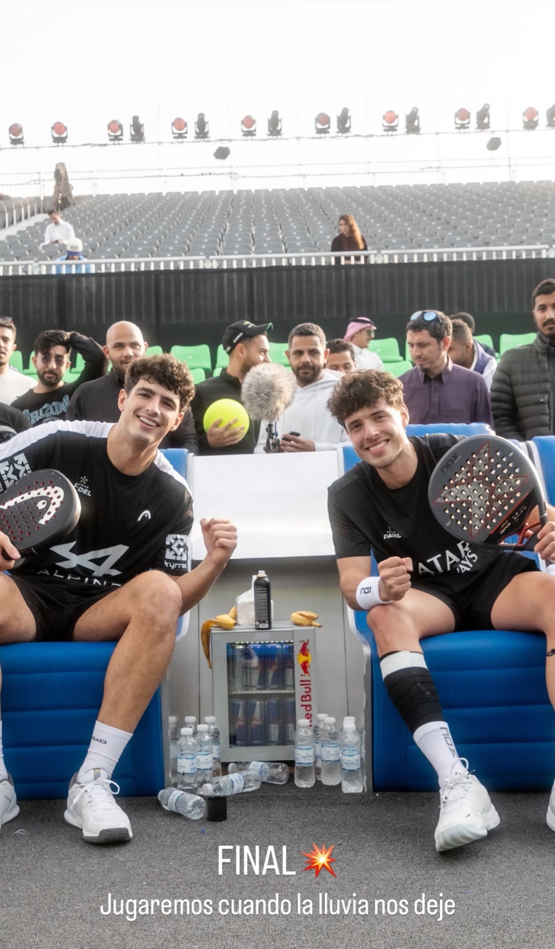 Tapia y Coello sellaron su pase a la final ante Mike Yanguas y Coki Nieto (6-3, 6-2).  @agustin.tapia2