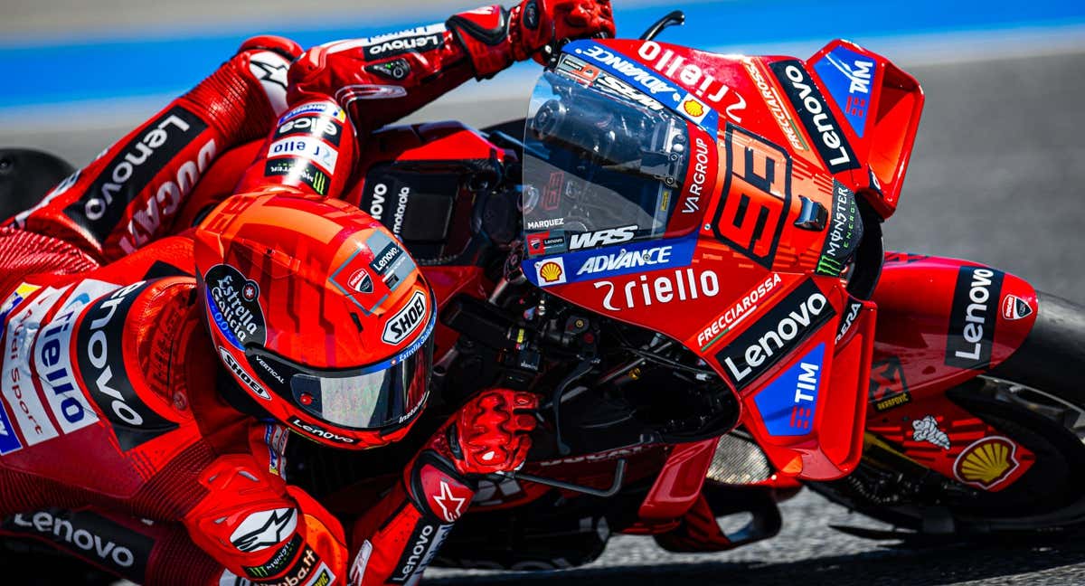Marc Márquez en el test de Buriram.