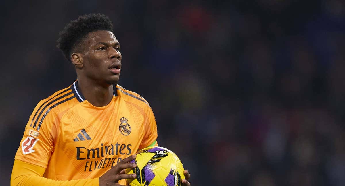 Tchouameni, en un partido con el Real Madrid./EFE