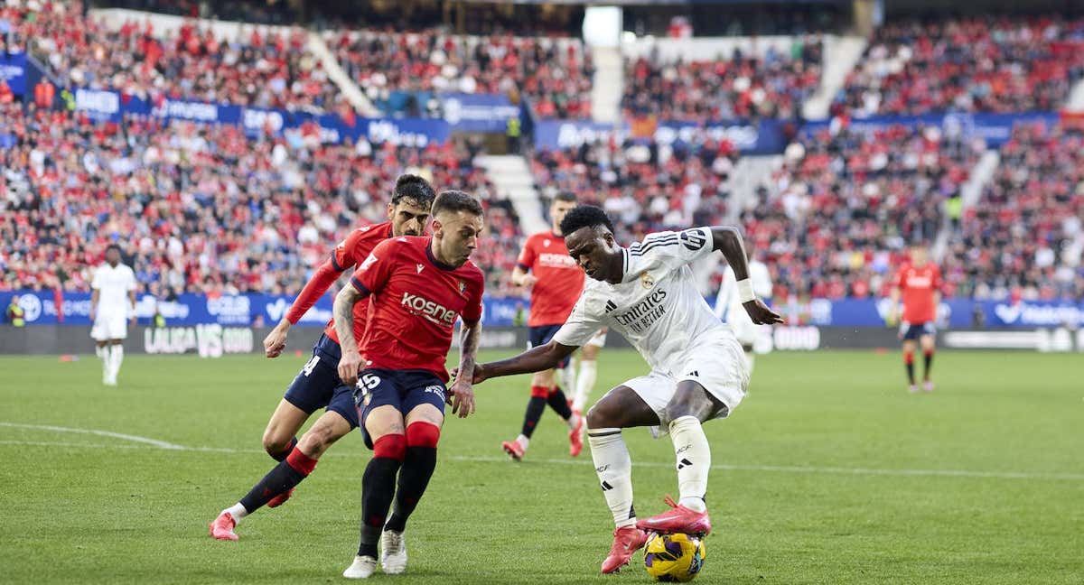 Vinicius, ante Osasuna. /EP